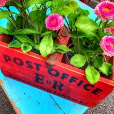 vintage flower box