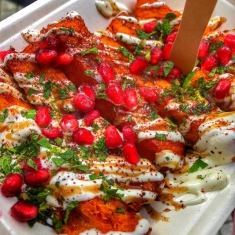 vegan loaded fries sour cream