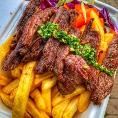 steak chips street food