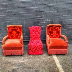vintage armchairs
