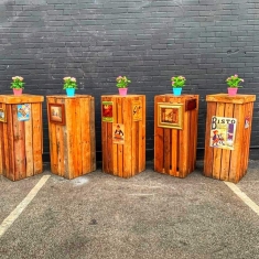 vintage tall bar
