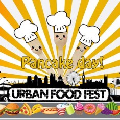Pancake day logo design