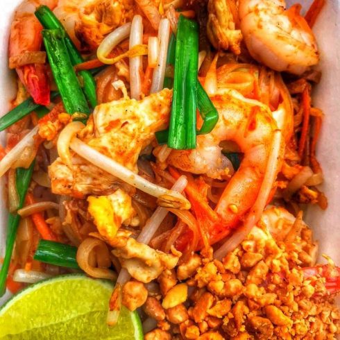 Thai Street Food Pad Thai Prawns