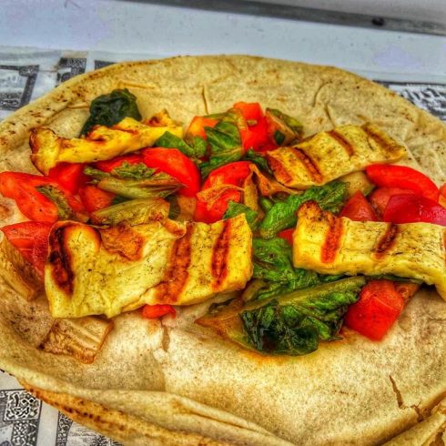 Indian Chicken Wrap Street Food