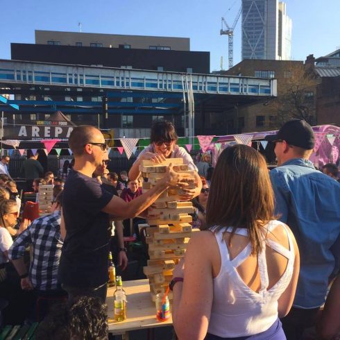 giant jenga urban food fest